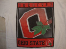 Vintage NCAA Ohio State Buckeyes Sportswear Fan Apparel White T Shirt Si... - £12.61 GBP