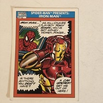 Spider-Man Iron Man Trading Card Marvel Comics 1990  #159 - $1.97