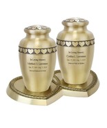 Circle of Hearts Brass Companion Urns - $410.24 CAD