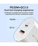 Dual Port QC3.0 USB Power Adapter PD Type C Home Wall Charger Plug Unive... - £6.99 GBP