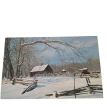 Postcard The Wick House Morristown National Historical Park New Jersey Winter - £5.41 GBP