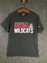 Arizona Wildcats T Shirt Short Sleeve Gray Mens Regular Fit Size M Medium Sports - £9.09 GBP