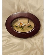 Mele Stained Glass Cherry wood Floral design Jewelry box. - $30.00 CAD