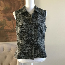 Vintage Christopher &amp; Banks Women&#39;s Vest Size S Small Black - £15.70 GBP