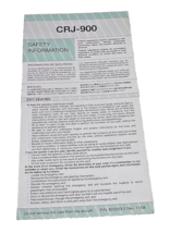 CRJ 900 Delta Mesaba Airlines Safety Emergency Information Card MINT 200... - £7.36 GBP