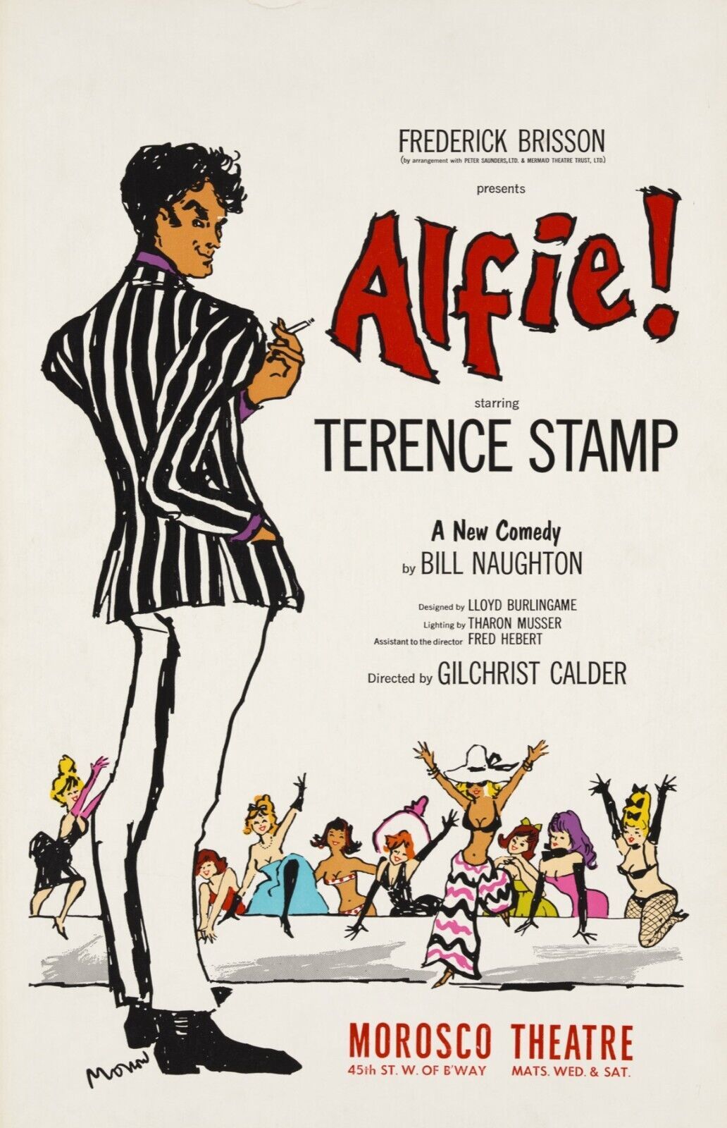13672.Decor Poster print.Room Wall art design.Alfie movie.Morosco Theater