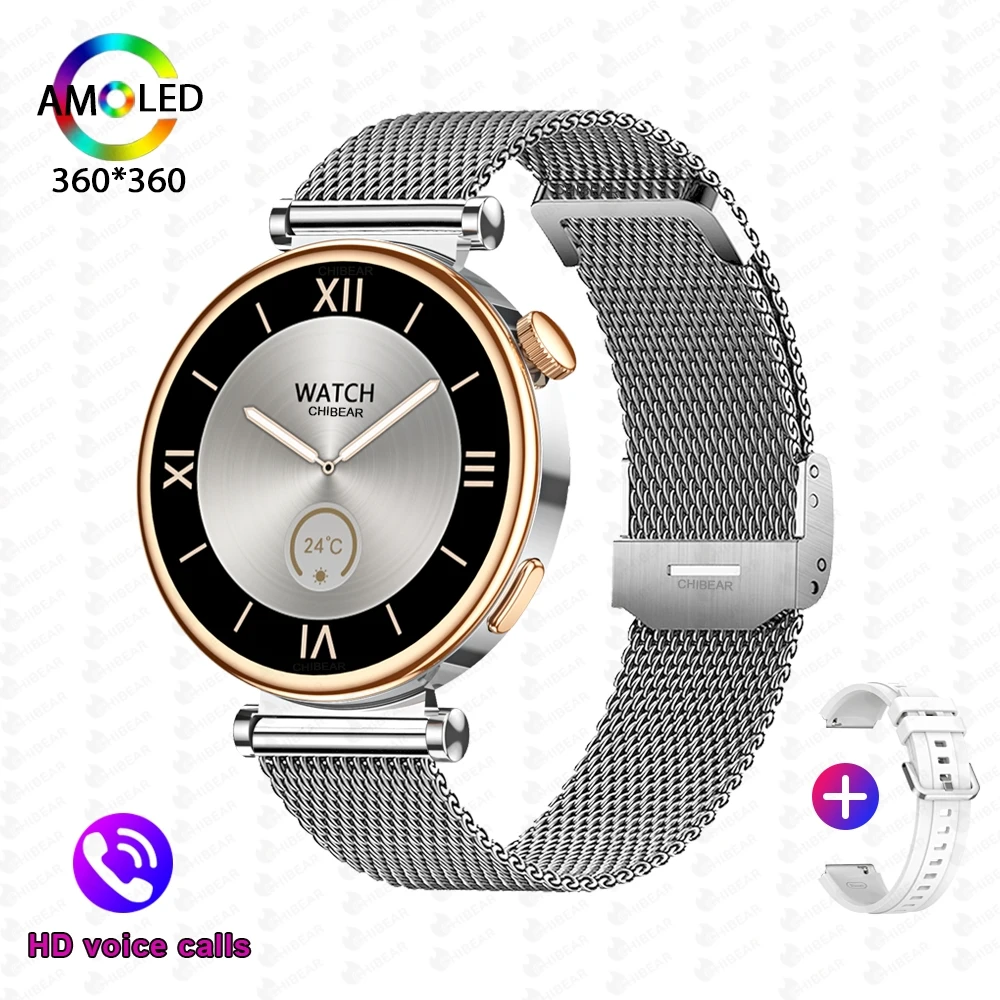 For Watch 4 mini Fashion Women Smart Watch AMOLED 360*360 HD Sport Watch... - $69.88