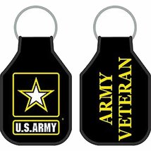 U.S. Army Veteran with Army Star Logo Key Chain - Multi-Colored - Veteran Owned  - £6.39 GBP
