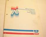 1976 CHRYSLER SERVICE TRAINING WIRING DIAGRAMS GRAN FURY ROYAL MONACO NE... - $22.48