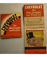 Vintage Chevrolet For 1936 Large Feature front strike Matchbook with all... - $49.99