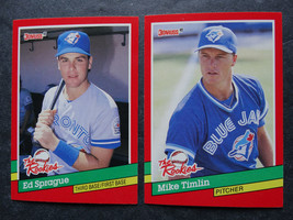 1991 Donruss Rookies Toronto Blue Jays Team Set of 2 Baseball Cards - £0.74 GBP