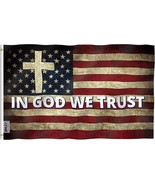 Anley 3x5 Foot in God We Trust Flag - Religion Jesus Christian Flags Pol... - £5.72 GBP