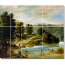 Eugene Delacroix Landscapes Painting Ceramic Tile Mural BTZ02530