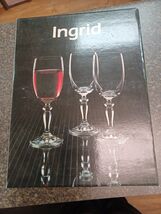 Bohemia Ingrid Fine Lead Crystal Set of 6 Wine Goblet 200 ml. - $39.59