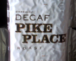 STARBUCKS Pike Place Whole Bean Decaf Coffee 1 Lb Bag Cocoa/Toasted Nuts... - $17.33