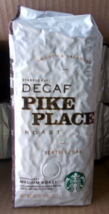 STARBUCKS Pike Place Whole Bean Decaf Coffee 1 Lb Bag Cocoa/Toasted Nuts... - £13.82 GBP