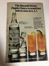1979 Bacardi Driver Vintage Print Ad Advertisement pa16 - £5.41 GBP
