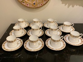 Wedgwood Whitehall White Demitasse Cups and Saucers Set of 11 - £156.90 GBP