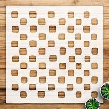 Checkerboard Stencil Pattern for Walls and Crafts, Reusable Mylar Templa... - $14.69+