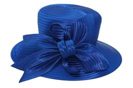 HF2022 Royal Women&#39;s Derby Hat Satin Ribbon Church Hat Kentucky - £69.32 GBP