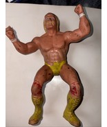 Hulk Hogan 1984 WWF LJN Wrestling Superstars Rubber WWE Rough 8&quot; - $13.52 CAD