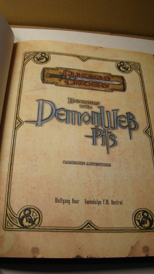 EXPEDITION TO THE DEMONWEB PITS *NEW VF/NM 9.0 NEW* DUNGEONS DRAGONS HARDBACK Item image 4