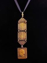 Antique 1917 watch fob / victorian necklace / Pittsburgh Press george washington - £219.82 GBP