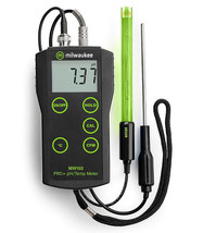 Milwaukee MW102 PRO+ 2-in-1 pH and Temperature Meter with ATC, - £176.93 GBP