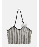 Striped Canvas Tote Bag - $51.91 CAD