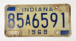 1968 Indiana Farm License Plate 85A6591 - $27.72