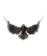 Alchemy Gothic P956 Curse of Coronis Choker Necklace Raven Wings Across Neck - $82.99