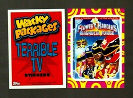 2014 Wacky Packages Series 1 &quot;FLOWER RANGERS&quot; #10 Terrible TV Insert Sti... - $1.50