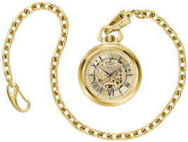 Bulova Sutton Gold Tone Automatic Pocket Watch 97A178 - £540.83 GBP