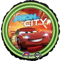 Disney Cars Neon City Foil Mylar Balloon 1 Per Package Birthday Party Supplies - £2.58 GBP