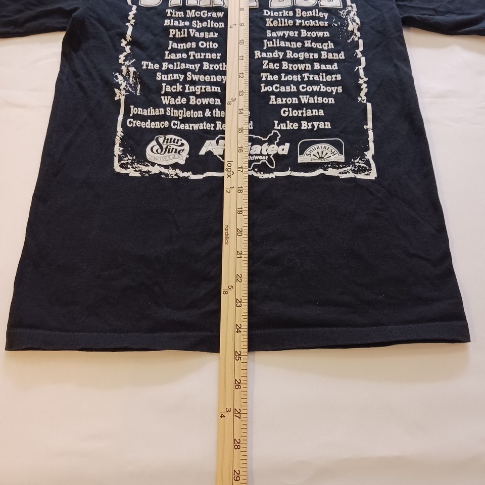 Anvil Country Stampede Country Print Design 2009 Cotton T-shirt Adult Size Small Item image 7
