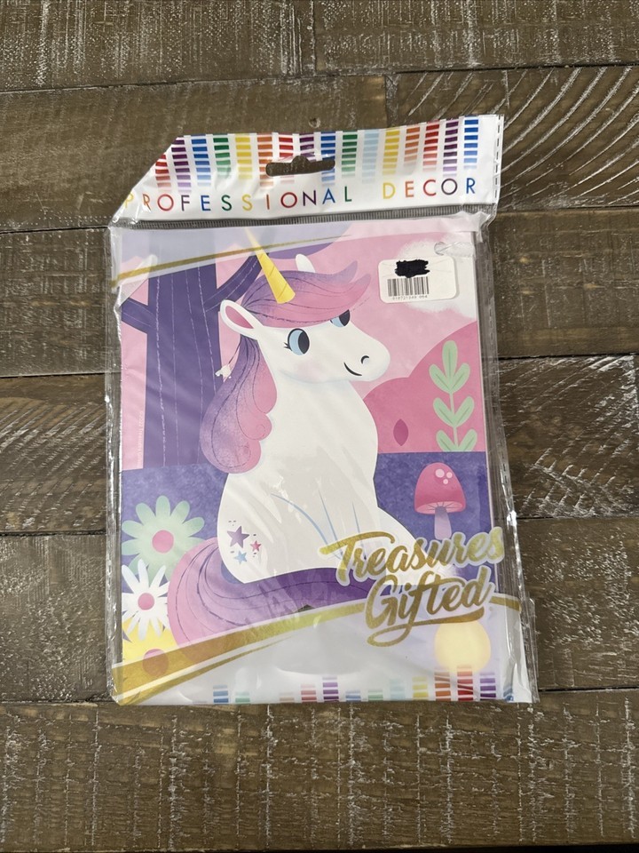 Treasures Gifted Unicorn Banner - $11.76