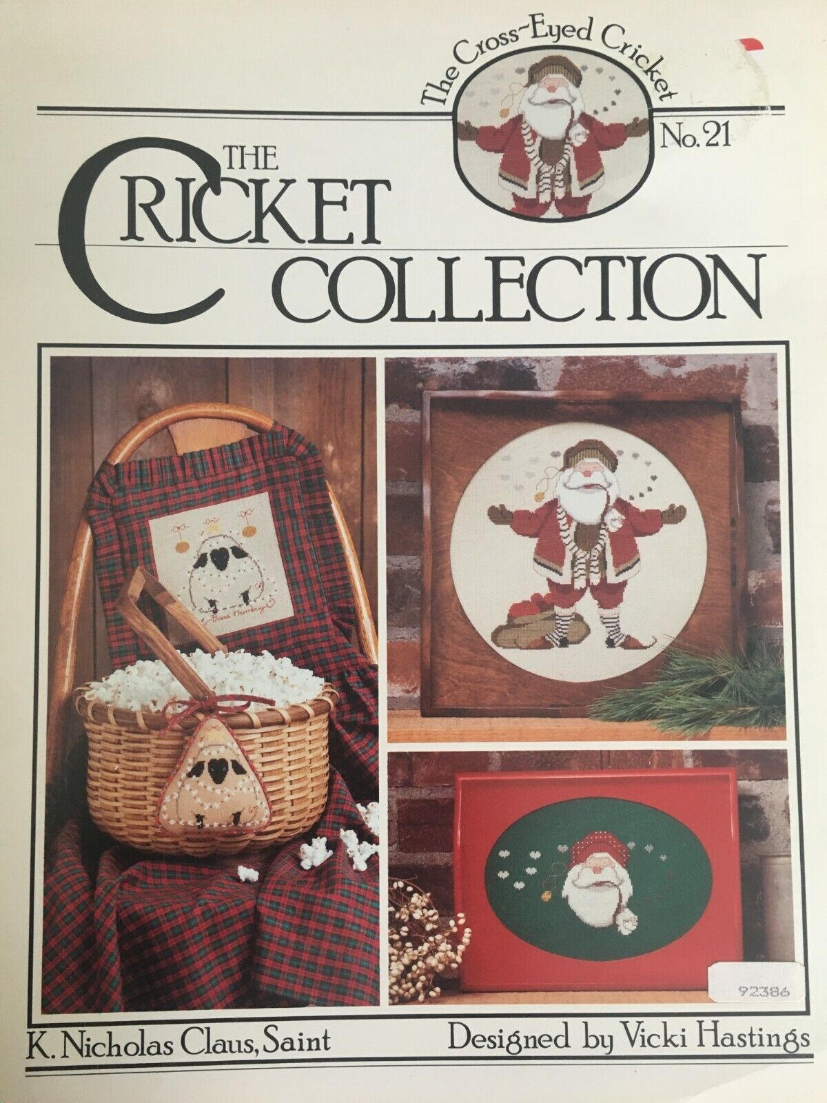 The Cricket Collection K Nicholas Claus Saint Christmas Cross Stitch No 21 Santa - $4.99
