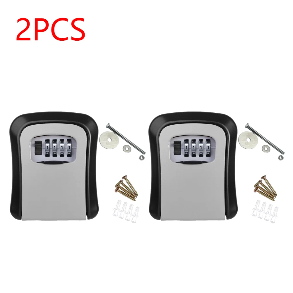 5-1PCS Wall Mount Key Storage Secret Box Organizer 4 Digit Combination P... - $64.91