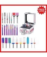 Versatile Nail Drill Bits Kit - 25 Pieces Including Ceramic &amp; Tungsten C... - $660.61 MXN