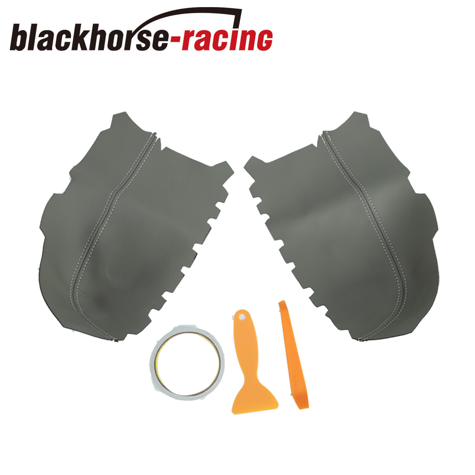 PAIR FIT FOR 2009-2015 HONDA PILOT LEATHER FRONT DOOR PANEL ARMREST COVE... - $9.53