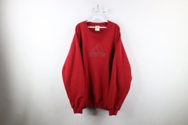 Vintage 90s Adidas Mens 2XL Distressed Spell Out Heavyweight Crewneck Sw... - £46.67 GBP