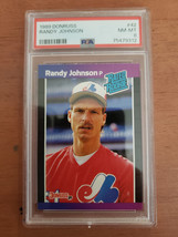 1989 Donruss #42 Randy Johnson Montreal Expos PSA Graded 8 NM/MT! Rookie - £7.50 GBP