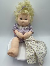 Vintage Applause Monica Pirouette Doll With China Blanket 1988 Curly Blonde Hair - $9.49