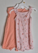 2 Carter&#39;s Child Of Mine Rompers Infant/Toddler Girls Size 18M - $145.74 MXN