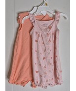 2 Carter&#39;s Child Of Mine Rompers Infant/Toddler Girls Size 18M - $145.74 MXN