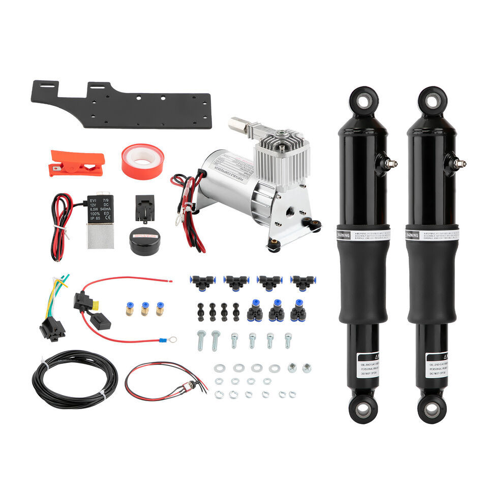 Rear Air Ride Suspension Set Fit Harley Touring Road King Street Glide 1994-2023