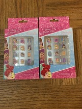 Disney Princess Press On Kids 12 Pieces 2 Boxes - £10.76 GBP