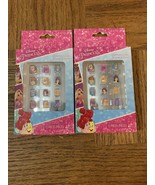 Disney Princess Press On Kids 12 Pieces 2 Boxes - $258.19 MXN