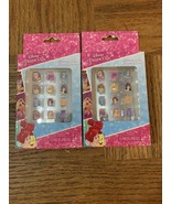 Disney Princess Press On Kids 12 Pieces 2 Boxes - £10.76 GBP