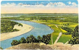 Arkansas River, Petit Jean State Park, Arkansas vintage postcard - $11.99